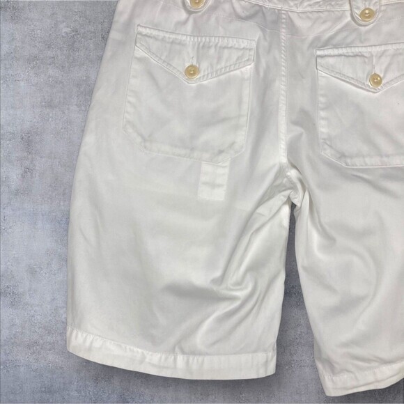 Ralph Lauren Sport Cargo Shorts Womens Sz 6 White Summer Travel Coastal Vacation - Picture 6 of 12